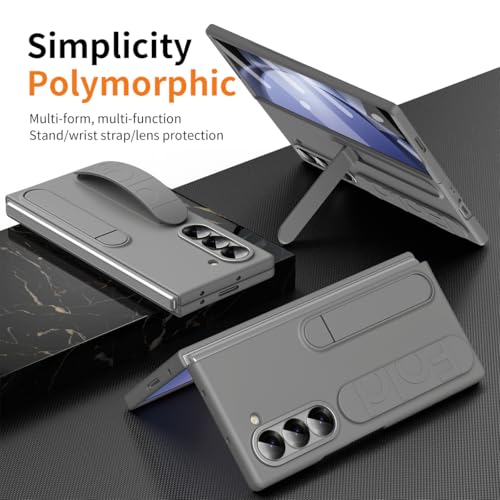 Protection intégrale Samsung Galaxy Z Fold 5 grise haut de gamme