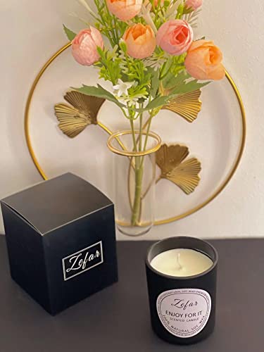 Scented Candle For Men| Lavender Candle For Men/Women | Vanilla Candle For Men | Made Of Natural Wax | Cotton Wicked Candle In Black Jar|Vanilla #TOP6