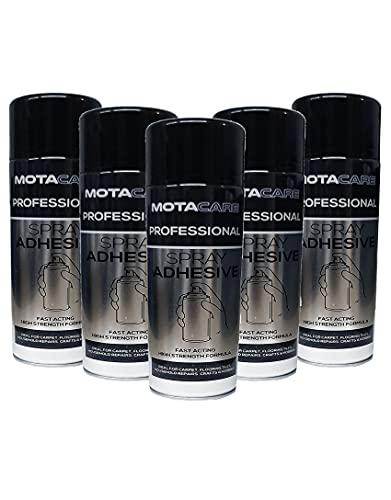 Motacare MCSA500 Professional Spray Adhesive 500ml - Carpet, Tiling, Underlay, Fabric, Packaging (1)