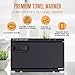 Houseables Towel Warmer, Hot Towel Warmer, Towel Steamer, Hot Towel Cabinet, Towel UV, For Spa, Esthetician, Salon, Barber, Facials, Massage, 11”x17”, Black, 2 Pairs of Tongs, 5 Towels, 18L