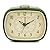Kikkerland Battery Operated Retro Vintage Style Desktop Nightstand Bedside Office Classic Simple Alarm Clock, Beeping Alarm, Glow in Dark Hands, in Green