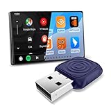 CarlinKit MiNi Ultra Wireless CarPlay & Android Auto Adapter - Plug & Play USB-A/USB-C Upgrade for Wired Cars | Retains OEM Mic, Sound Quality & Controls | OTA Updates