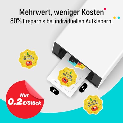 Liene PixCut S1 | All-in-One Fotodrucker, Aufkleberdrucker und Schneidemaschine | Multifunktionsdrucker und Stickerdrucker für Scrapbook und DIY-Projekte | 300 DPI Farbsublimation