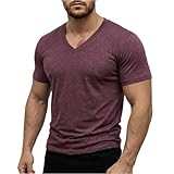 Adaptable au travail et au sport, pratique toute l'annéeCe tee shirt homme convient comme sous-vêtement pour le travail, au jogging et autres scènes. Frais seul en été, il est polyvalent comme sous-vêtement en couches au printemps et en automne, extrêmement pratique.