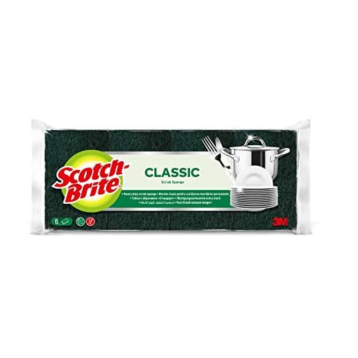 Scotch Brite 2048167 klassisk platt laminat skrubbsvamp, grön