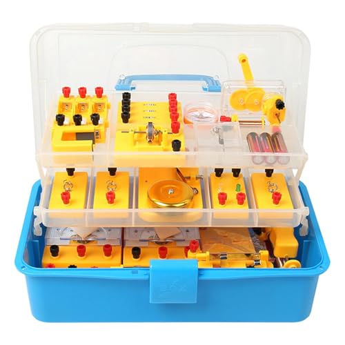 TTETTZ Kit di Elettricità E Magnetismo, Giocattolo Educativo di Fisica Scolastica con Scatola Portaoggetti