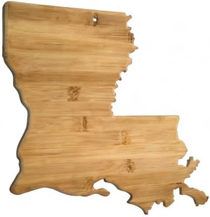 Totally Bamboo Louisiana State Shaped Bamboo Serving and Cutting Board - Image 6