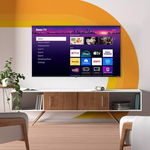 Image of Roku Hiro 65 inch 4K HDR Smart TV Flat Screen LED Television TV and Dolby Audio Streaming, 60 Hz, HDR10, Apple Airplay Compatible H65C4C4 (Renewed)