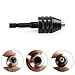 1/4in Keyless Drill Bit Chuck Hex Shank Adapter Converter Quick Change 0.3-6.5mm 0.3-3.6mm Drill Bit Accessories Tool(2PC 0.3-3.6mm)