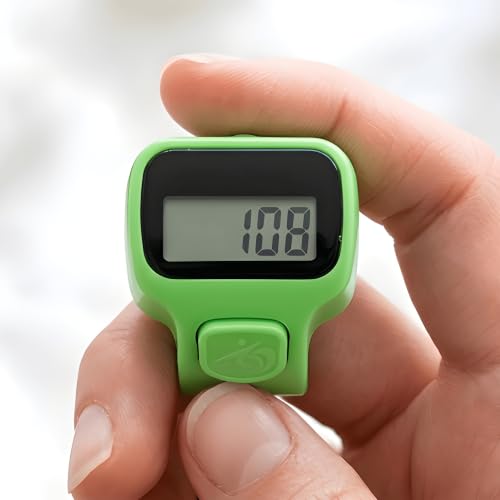 Image of Digital Finger Ring Counter, LCD Display, LED Back Light in Display, up to 99999 (Pack of 1- Any Random Colour Will Be Sent As Per Availability) (Parrot Green)