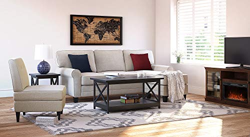 Serta Copenhagen Storage Sofas Two Or Three Person Living Room Couch With Soft Foam-Filled Cushions, Easy-To-Clean Microfiber Upholstery, 86" Reversible Sectional, Chaise Ottoman, Light Gray #TOP4
