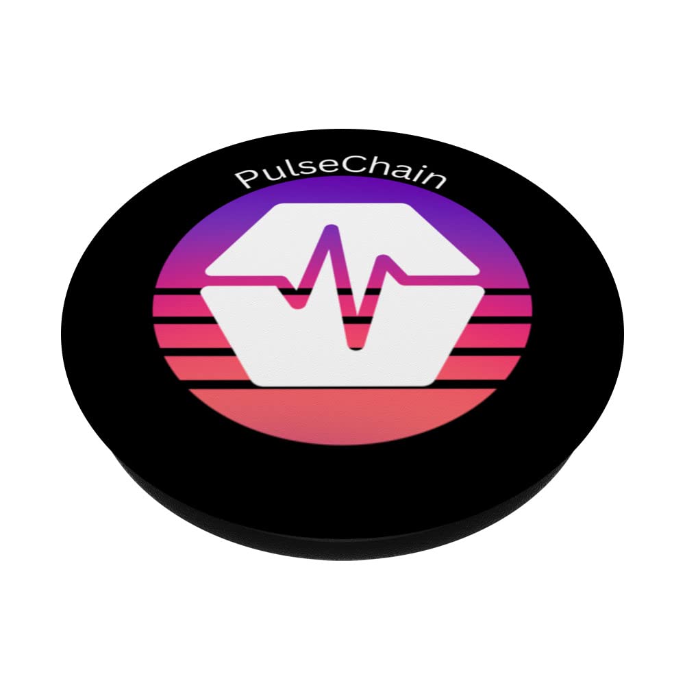 PulseChain Crypto Logo Cryptocurrency Pulse Chain PLS Purple PopSockets  with Interchangeable PopGrip : Amazon.de: Electronics & Photo