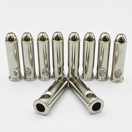 Bayattoo .357 MAG Steel Safety Practice Rounds Action Trainer Dummy Round Dry Fire Training Snap Cap (10pk)