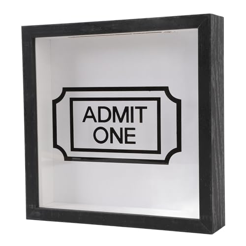 Caixa de Arquivo de Aventura, Madeira Projetada de Alta Resistência, Moldura Preta, Porta-bilhetes d