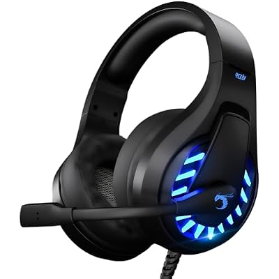 Orzly Gaming Headset for PC and Gaming Consoles compatible with PS5, PS4, XBOX SERIES X | S, XBOX ONE & Steam Deck with noise cancelling mic - RXH-30 Abyss Edition GIFT BOX Edition