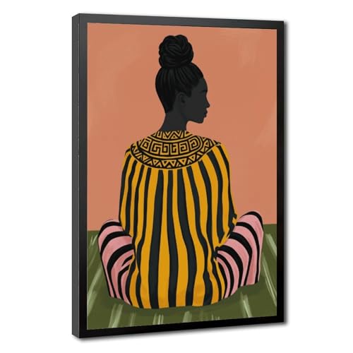 Poster portrait féminin moderne sur toile de paysage sportif pour bureau