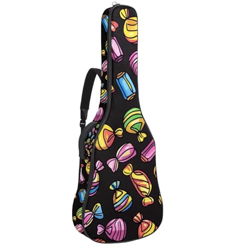 Housse de guitare pour transport urbain à vélo avec motif imprimé