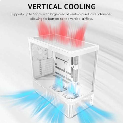 Image of Antec C6 Curve Air Mid-Tower ATX PC Case, 3 PWM Fans, White