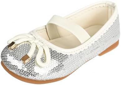 QUNUNOIRE-Meisjes Prinsessenschoenen, Elegante Glitter Pailletten Schoenen voor Kostuums, Feesten, Bruiloften Blauw 27