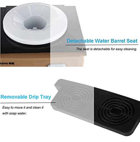 Piojnyen Hot And Cold Water Dispenser, Top Loading Water Cooler Dispenser 5 Gallon Countertop Water Cooler Dispenser, 3 Temperature Settings, Water Dispenser For 3 To 5 Gallon Bottles #TOP5