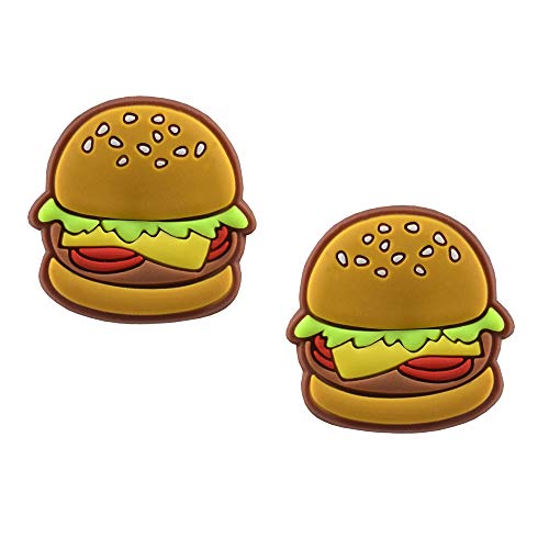 Racket Expressions - Tennis Dampener String Shock Absorber for Racket, Tennis Racket String Dampener, Tennis Dampers, Tennis Themed Gifts, Tennis Novelty Gifts Tennis Accessories - Pack of 2 Hamburger