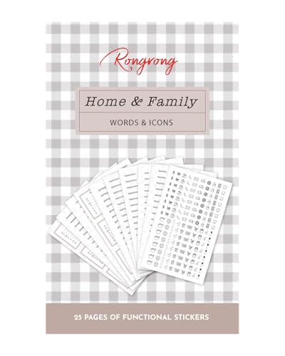 Rongrong House & Family Words and Icons Sticker Book –