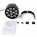 XKCL LED Stage Strobe Light, 12 LED RGBW Par Spotlight, Sound Control DMX Control, for DJ Christmas Party Performance Club discotheque (Black,WithRemote)