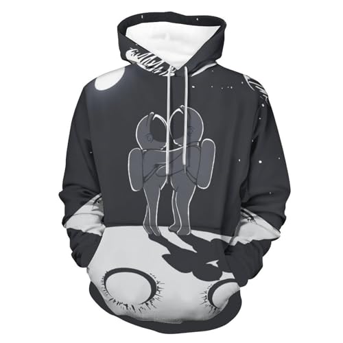 Sweats à capuche manche longue pull unisexe UMENG espace planète taille S