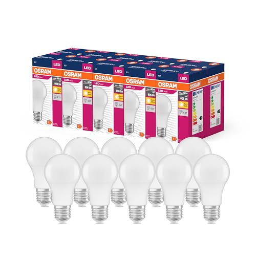 Ledvance Led Star Value Classic A60 Led Lamp for E27 Socket, Pear Shape, Fr, 806 Lumens, Warm White (2700K)