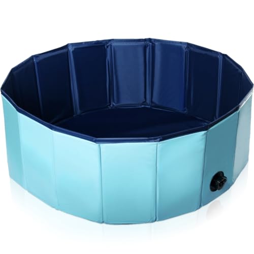 Hundepool Ø 80cm Hunde Becken Pool Planschbecken Wasserspiel Schwimmbecken (Hundepool 80cm)
