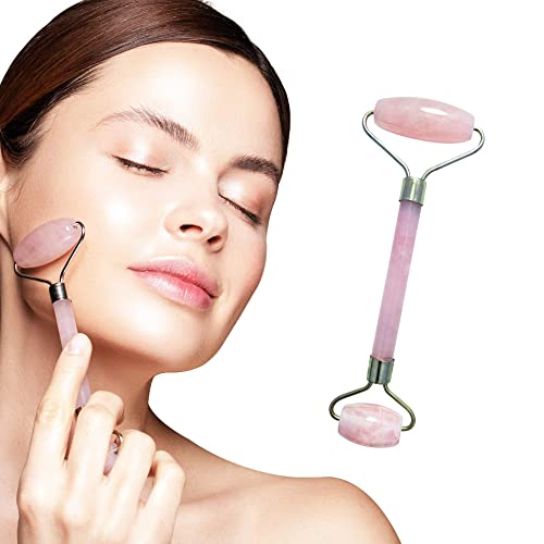 Mina Heal 美顔マッサージ用フェイスローラー ジェイドローラー 天然石ローズクォーツ製 の商品画像 5