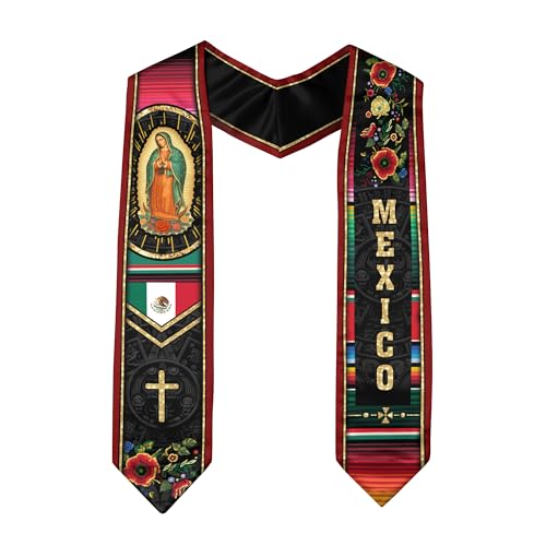 GritSon Mexican Graduation Sash 2025, Graduation Stole Class of 2025, Mexican American Sash, Mexico Stole 1