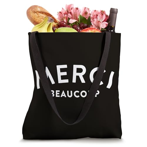 Merci Beaucoup French Slogan Tote Bag miniatura 4