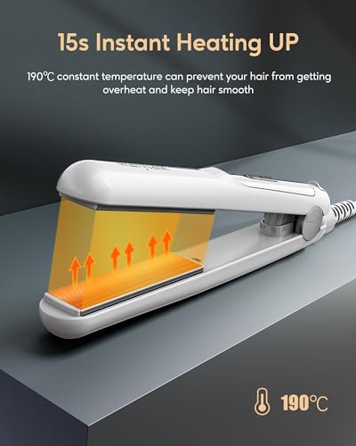 Wavytalk Mini Plancha Pelo para Pelo Corto, Planchas Pequeñas de Viaje y Plancha de Cerámica, Estilización Rápida y Fácil del Pelo blanco. - imagen 2