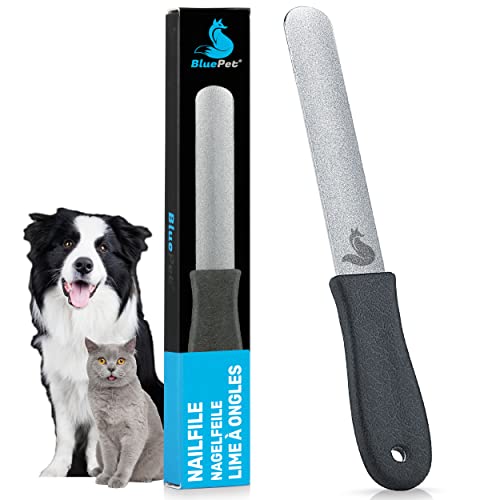 BluePet® 12 cm pilník na drápky, pilník na nehty pro odstranění ostrých hran a optimální péče o drápy pro psy, kočky a malá zvířata