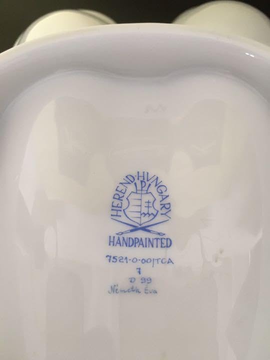 新品ヘレンドトゥッピーニの角笛シェルディッシュ