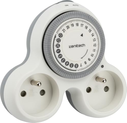 Biplite programmable 2x16A - Blanc - Bolea - Zenitech