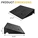 Curb Ramp 5 inch Rise Curb Ramps for Sidewalks Rubber 2 Pcs Driveway Ramps for Low Cars Curb Ramps for Driveway,Shed,Wheelchair 7000lbs Powersport Loading