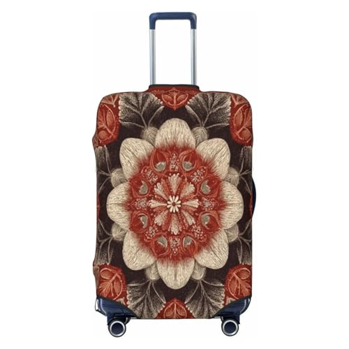 The Most Beautiful Flower Durable Luggage Cover Suitcase Protector Anti-Scratch Luggage Cover Fits 18-32inch Luggage, Black, L