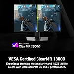 msi MAG 272QP QD-OLED X24 27-inch 2560 x 1440 (QHD) Gaming Monitor, 240Hz, Adaptive-Sync, HDMI, DisplayPort, VESA Mountable, Tilt, Height Adjustable, Speaker, 0.03ms, Black - Image 5