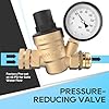 RVGUARD RV Water Pressure Regulator Valve, Lead-Free Brass Adjustable Water Pressure Reducer with Gauge and Inlet Screen Filter for RV Camper Travel Trailer #1