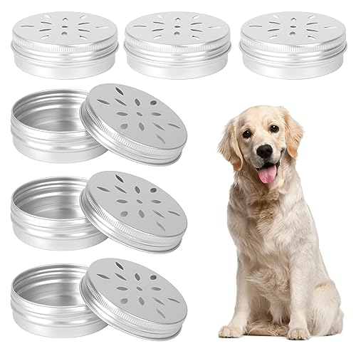 KALIONE Paquete de 6 latas de trabajo de aroma para perros, caja de entrenamiento de aroma para perros, contenedor de comida para perros pequeños, equipo de entrenamiento de agilidad para perros, kit