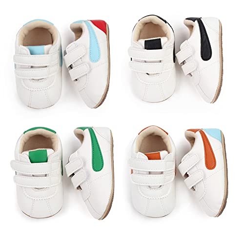 Image of Clowora Baby Boys Girls Shoes Non-Slip Rubber Sole Sneakers Infant First Walking Toddler Crib Shoes Newborn Loafers Flats.