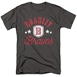 Bradley University Official Braves Unisex Adult T-Shirt, Charcoal, Large