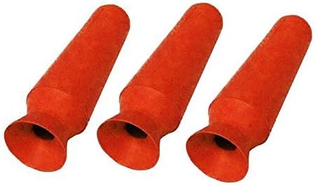 DMV Scleral Cup Large Contact Lens Handler - Inserts and Removes Scleral Contact Lenses and Prosthetic Eyes, Orange, 3 Count (Pack of 1)