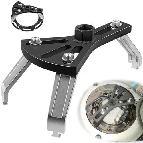 Universal Fuel Pump Removal Tool, 5.31" to 7.17" Adjustable Fuel Pump Lock Ring Tool, Fuel Tank Lock Ring Removal & Install Tool, Adjustable Lock Ring Spanner, Fuel Lid Tank Cover Collar Ring Spanner