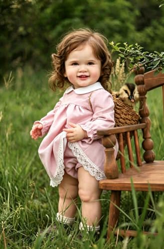 RXDOLL Duży rozmiar Reborn Baby Dolls Girl, 71 cm stojący maluch Reborn Doll, Realistyczne lalki noworodka, miękka tkanina winylowa, ciało realistyczne niemowlęta, lalka zabawka dla dzieci w wieku od