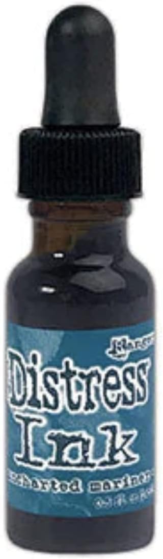 Tim Holtz Distress Uncharted Mariner Distress Ink | June 2022 Release | Includes Distress Pad/Reinker, Distress Oxide Pad/Reinker, Package of Mini Ink Blending Tools and 4 Foams, 5 Item Bundle
