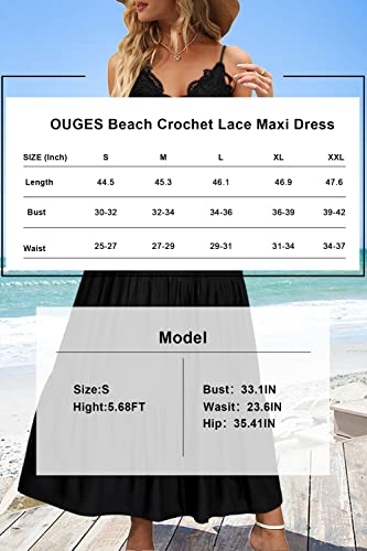 Ouges Women Black Maternity Maxi Dress V Neck Baby Shower Pregnancy Dresses For Photoshoot(Black,S) #TOP6