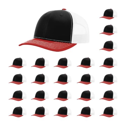 Richardson 112 Classic Six-Panel Adjustable Snapback Trucker Cap | Bulk Packs Available